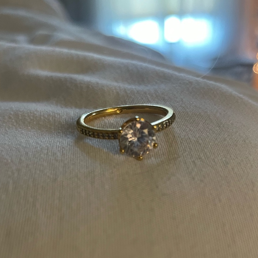 Pandora Clear Sparkling Crown Solitaire Ring - Picture 3 of 4